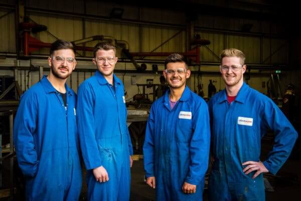 Allied Protek apprentices pose for a photo