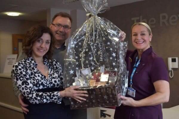 Allied Protek donate a gift pacakge to St Andrews Hospice