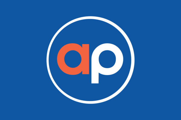Allied Protek Logo on a blue background