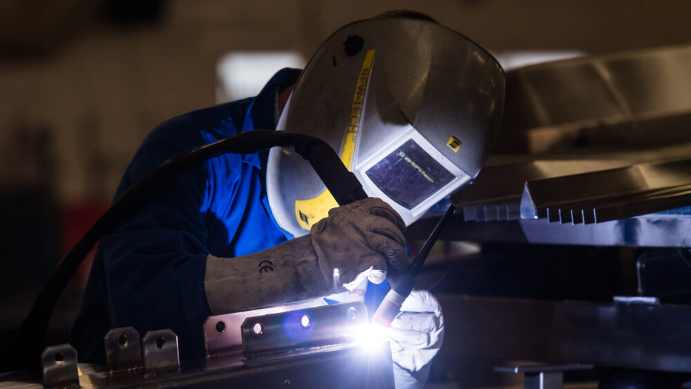 Allied Protek launch major recruitment drive - welder working on steelwork