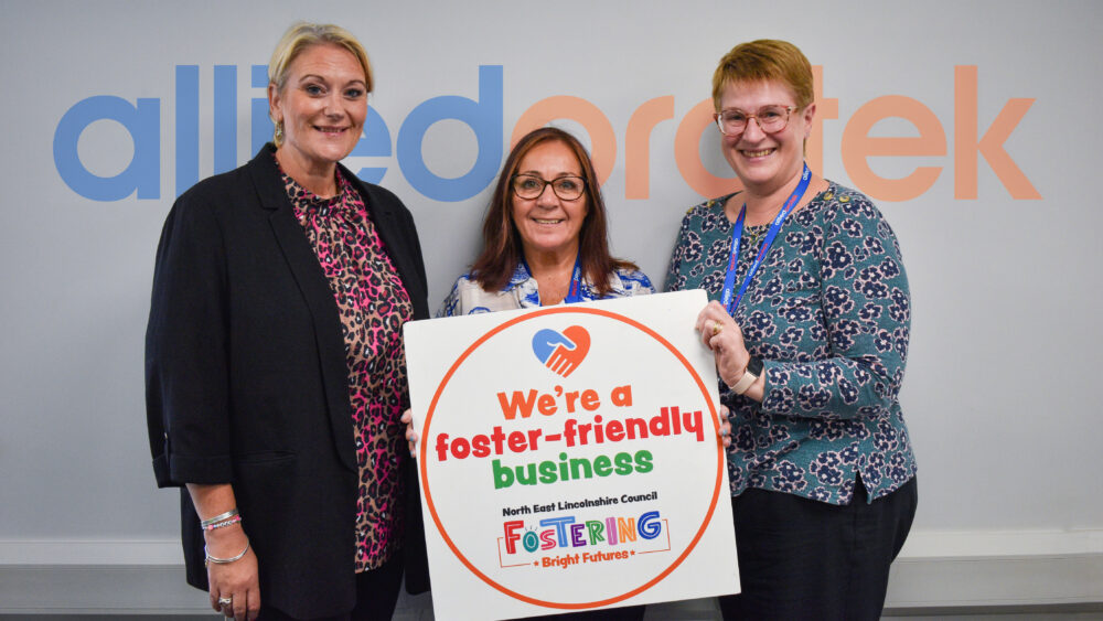 Emily Goodwin of Fostering Bright Futures, Tina Fox and Dawn Charlton of Allied Protek