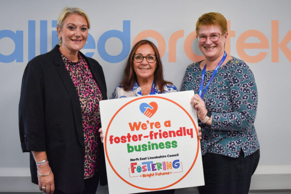 Emily Goodwin of Fostering Bright Futures, Tina Fox and Dawn Charlton of Allied Protek