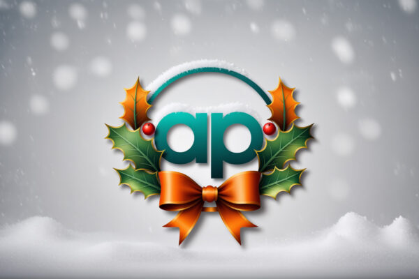 Christmas themed Allied Protek logo.